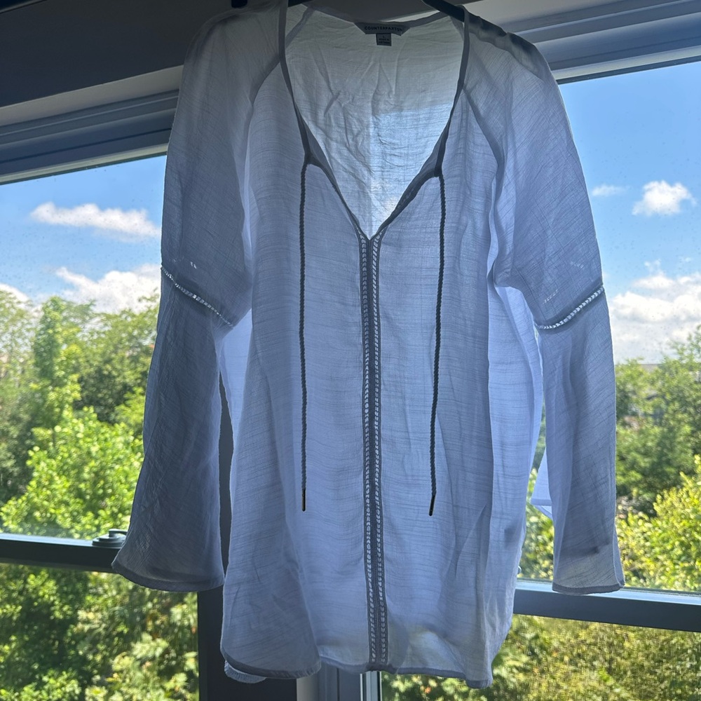 Counterparts White Blouse Classic Top